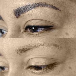 MICROBLADED BROWS AND PERMANENT EYELINER